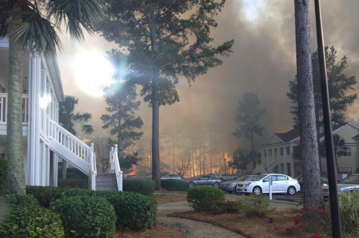 9 Images From The Massive South Carolina Fire