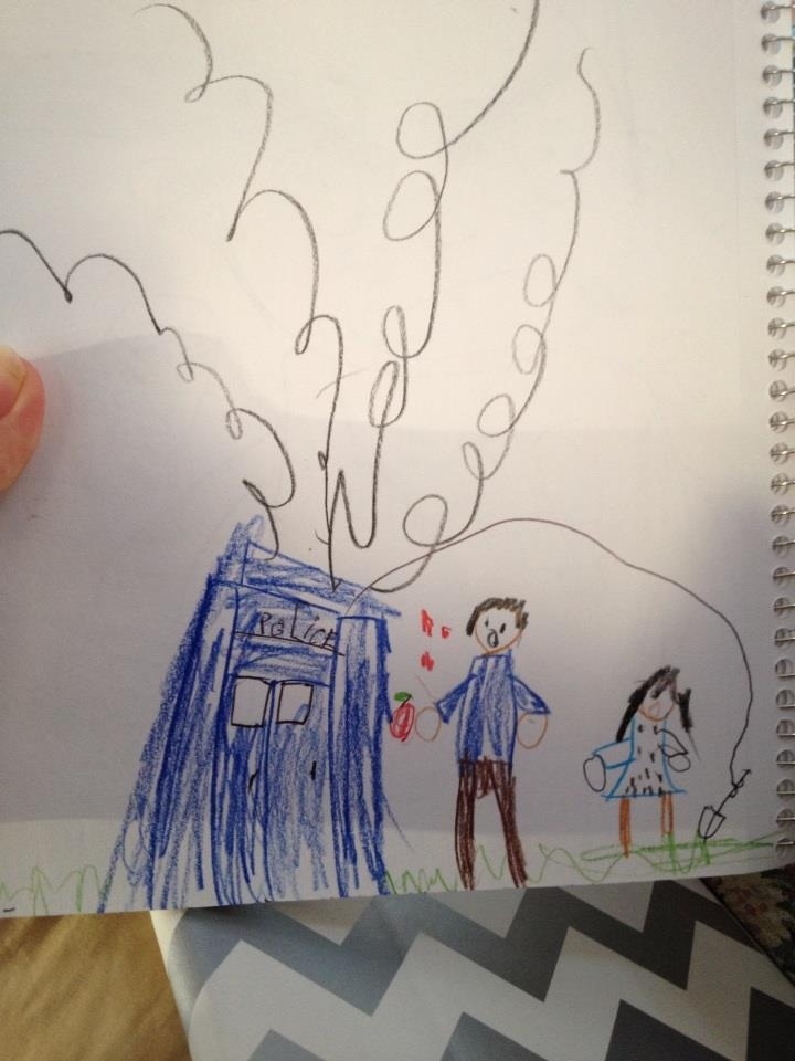 Aiden, age 7, spends his nights nerding out with his awesome dad Matt. This is the result.