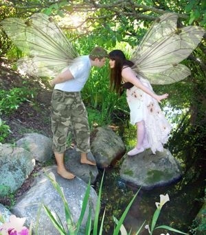 couple dressed as fairies
