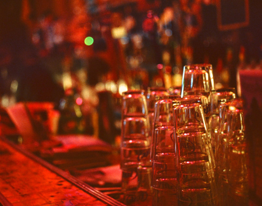 "If you see the bartender cleaning glasses in a sink, or, yuck, using a bar towel to dry them, drink something that comes in a bottle or can. Frankly, if you see a bartender use a towel for anything except the drying of clean hands, run away.""Wineglasses and champagne flutes are harder to clean. It's easy to miss lipstick or chapstick on the edges, because you have to wash them more gently than you do with a pint glass."The best way to tell if your glasses are clean is to look at the lacing as you drink your glass of beer — basically, does the head kind of stick to the side as you drink it, making little rings around the glass as you drink it? If it does, you've got a really clean glass."