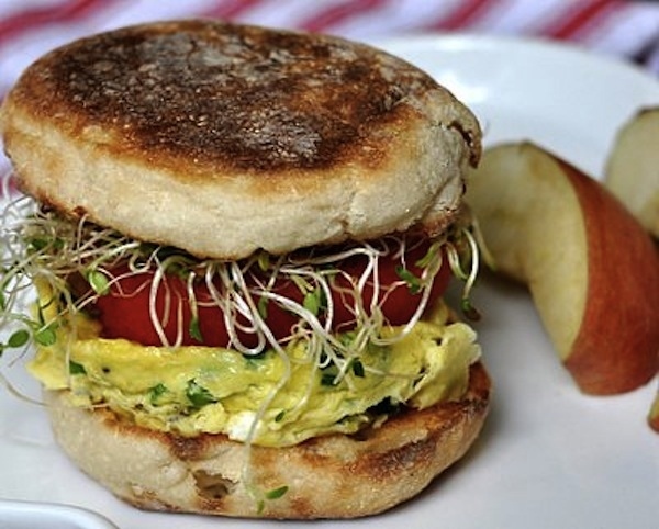 Microwaved Egg Breakfast Sandwich Recipe by Tasty