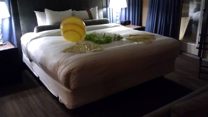 This was the bed that I arrived to.