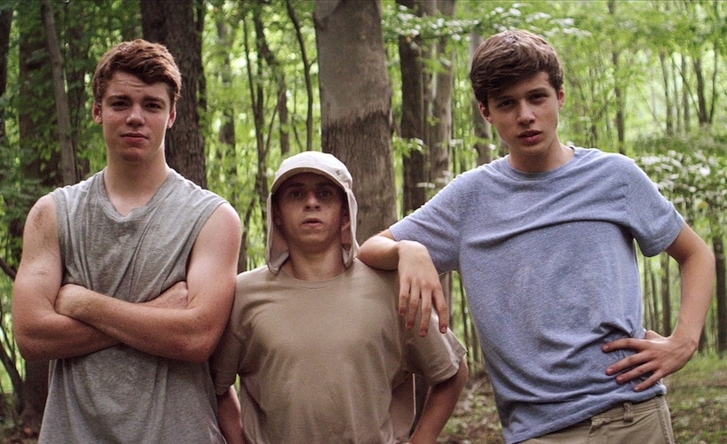 Gabriel Basso (The Big C), Moises Arias (Hannah Montana), and Nick Robinson (Melissa & Joey) in The Kings of Summer