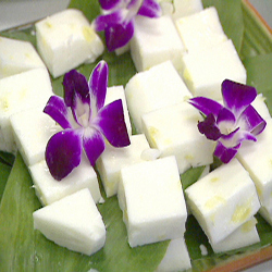 Haupia is a traditional Hawaiian coconut pudding - This recipe brings the best of both worlds together by adding pineapple to this traditional Hawaiian dessert. Get Recipe