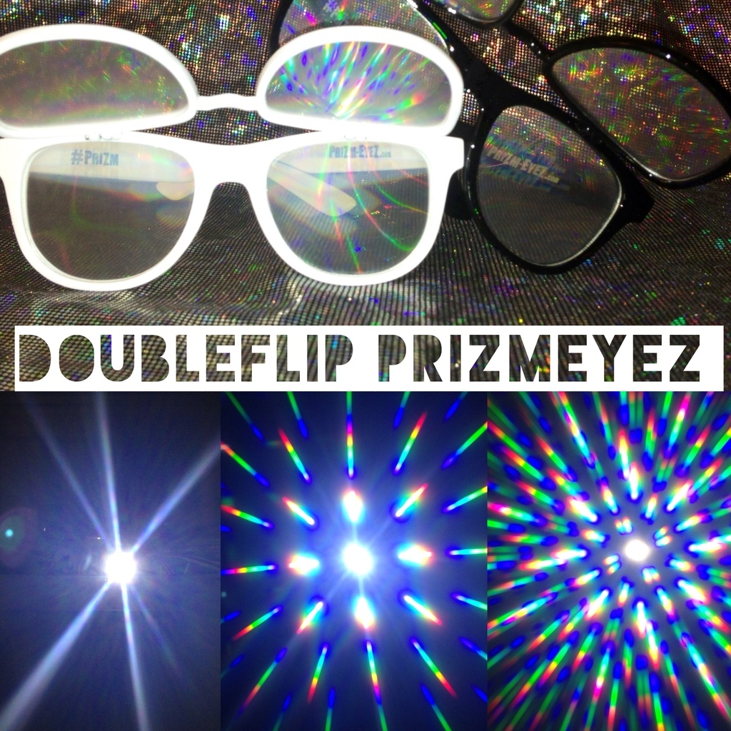 A single light plus one layer of prizm . . . plus TWO layers of Prizm!
