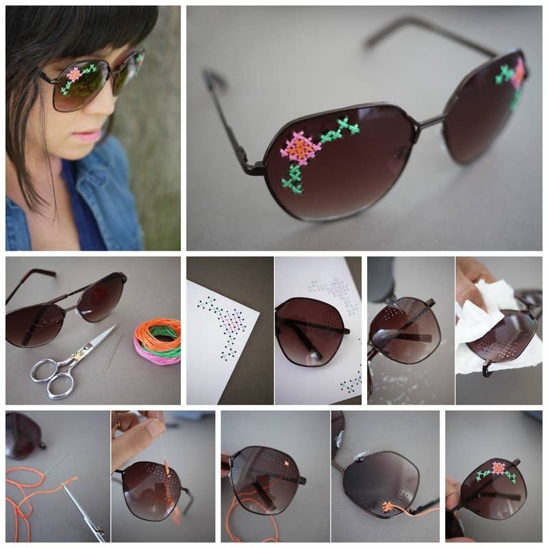 Mais de 20 ideias para customizar seus óculos de sol