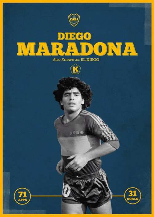 Diego Maradona only played for Boca for one year after his arrival in 1981, but he returned to the club at the end of his career and is still one of the club's most passionate supporters. He's also loved for his talent as much as his insanity.