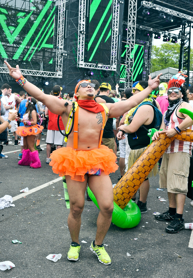 Music Festivals Get So Naked. guy rave outfit. 