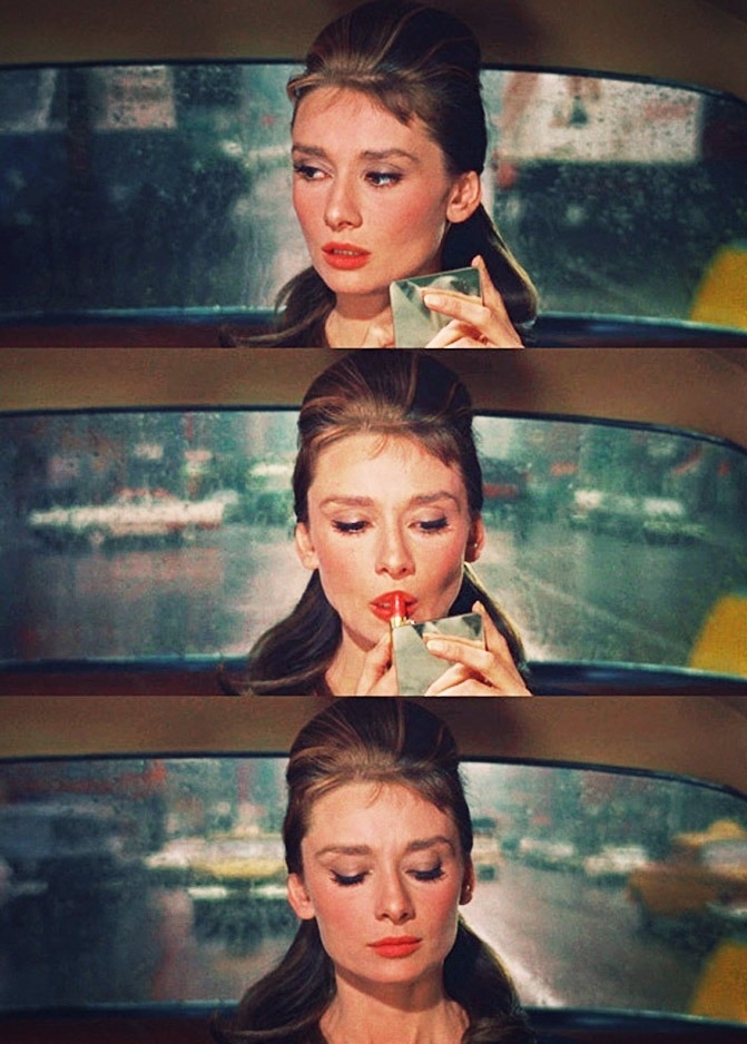"A girl can't read that sort of thing without her lipstick."