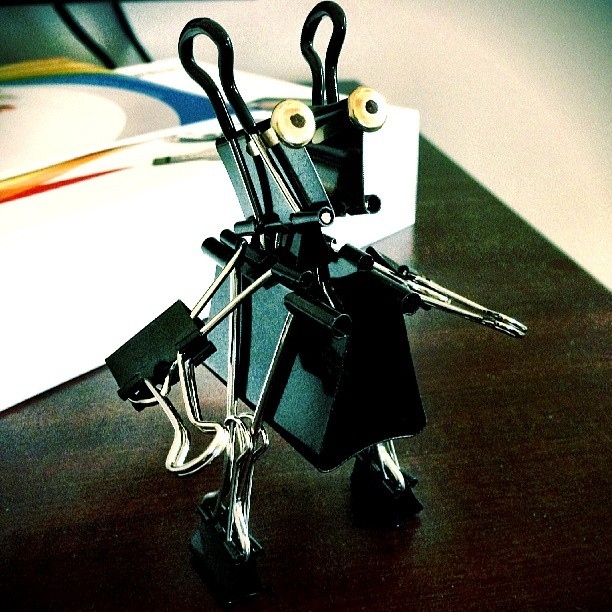 You could make a binder clip army.