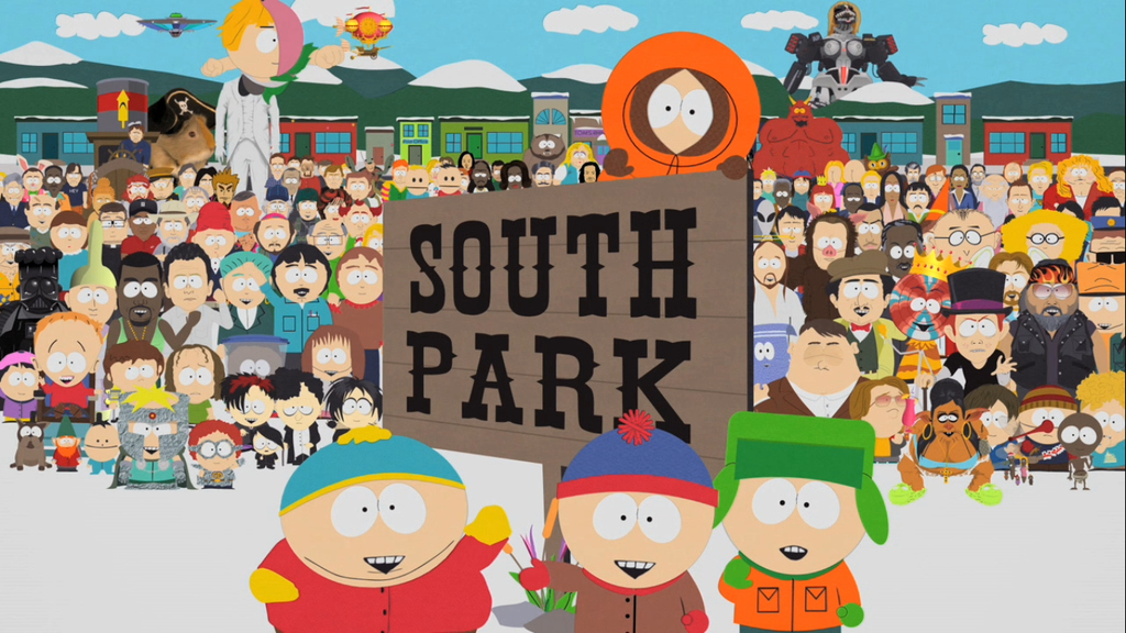 The voices in this show are very distinct and it will be clear you're not listening to NPR or Pandora.Screw you guys I'm going home...Home to watch more South Park