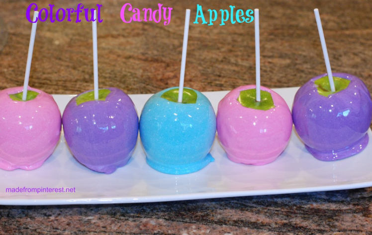 A new twist on the old fashioned hard red candy apple. Make these Colorful Candy Apples in new updated colors! Click below to find out how:
