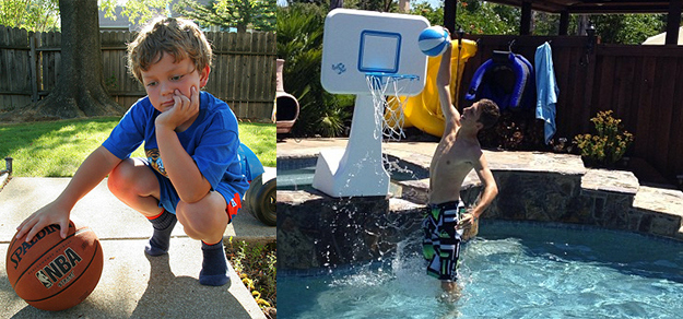 Basketball means skinned knees, twisted ankles, jammed fingers and sweat. Water basketball, on the other hand, is perhaps the greatest sport ever invented.