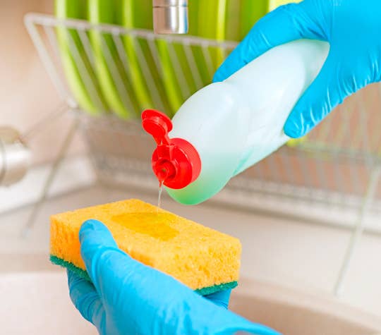 If you hate washing dishes, try this trick from an editor at The Kitchn: "The deal is that I wash as many dishes as I can with one soapy sponge, and then I give myself permission to do something else."