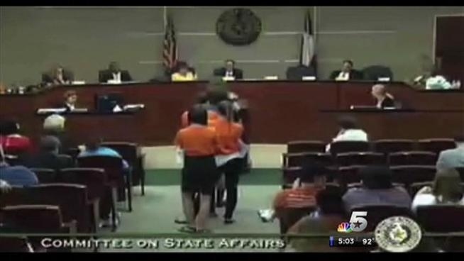 The women systematically testified against abortion legislation Gov. Perry asked the Texas House and Senate to take up as part of his special session. The hearing lasted until 3:42am.