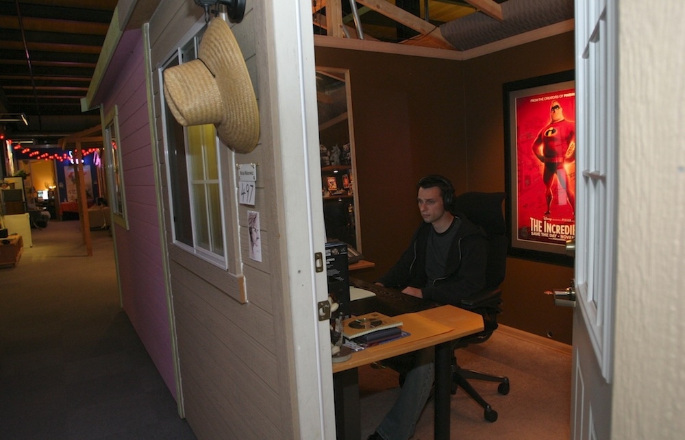 pixar intro funny office