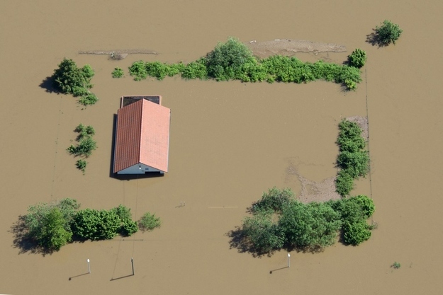 A house near Meissen on June 5.