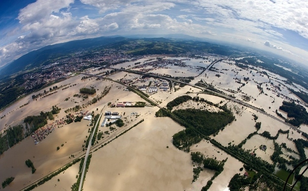 The swollen Danube river has flooded the Autobahn and several Southeast Germany suburbs.