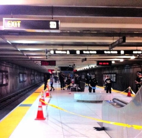 BART during the strike.