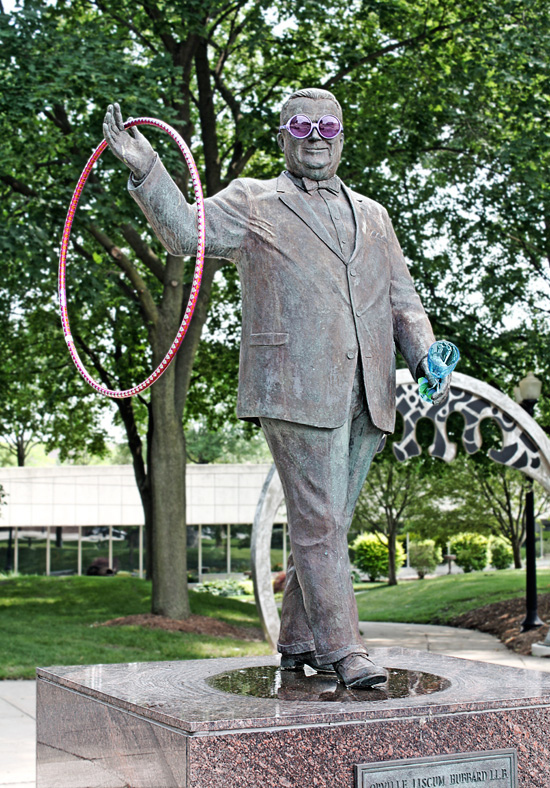 Despite his faults, Orville Hubbard was known for Getting Things Done. His overt racism aside, he was known for efficiently running town services all the way down to garbage collection services that doubled as an alarm clock. And right now, he has efficiently won the hula hoop competition, and dares any and all comers to take his crown.