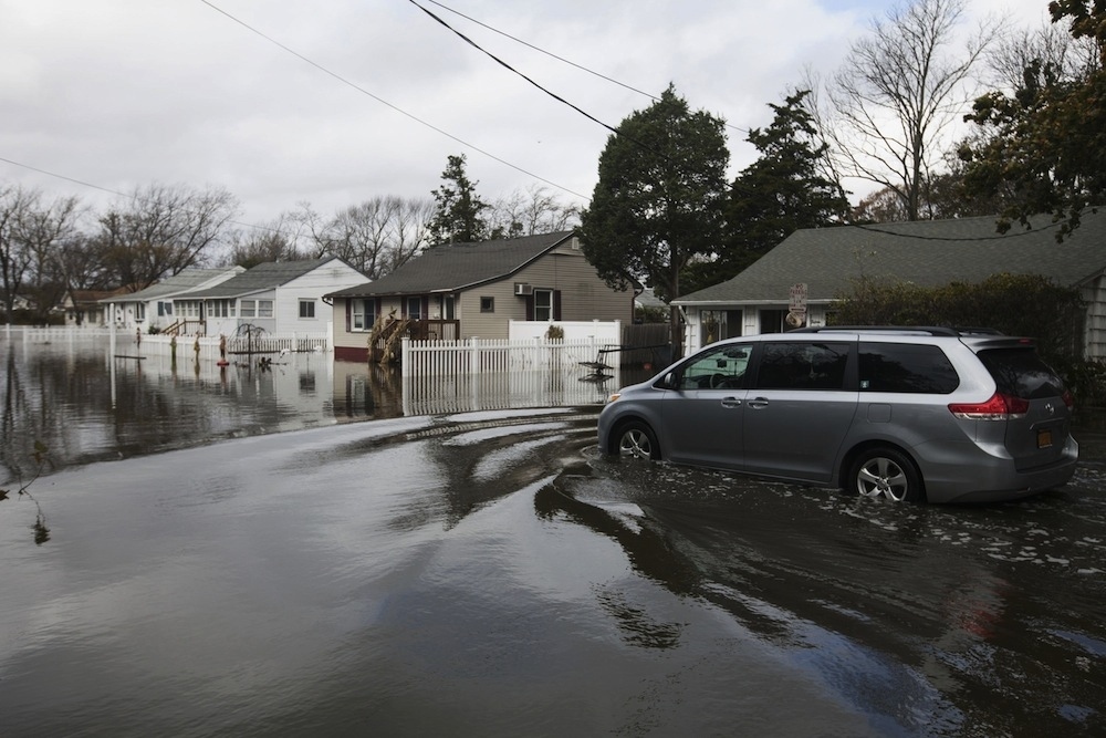 Patchogue, New York in the immediate aftermath of Sandy.