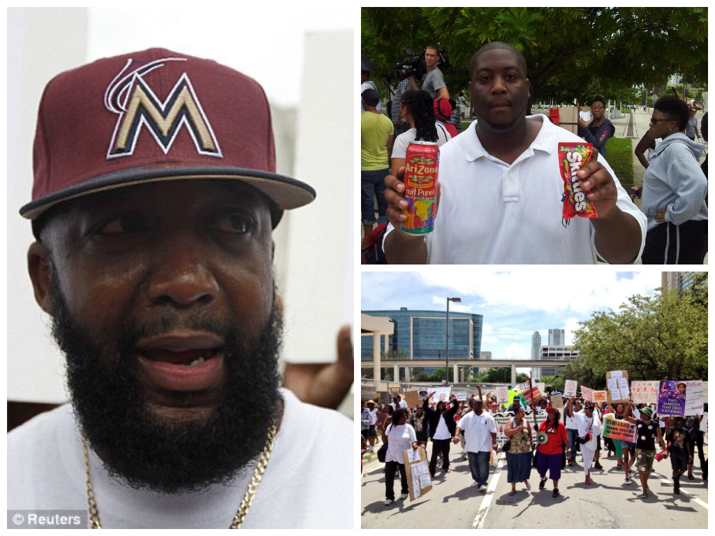 “I’d like the world to know that Trayvon was my son. He was a loved child. He did nothing wrong and we’re not going to let them persecute him the way that they have,” Tracy Martin, father of Trayvon Martin, told the crowd of several hundred protestors gathered for the justice rally in Miami. “I vowed to Trayvon, when he was lying in his casket, that I would use every ounce of energy in my body to seek justice for him. I will fight for Trayvon until the day I die. Not only will I fight for Trayvon, I will fight for your child as well."Members of the emotional crowd shouted in support, "We got your back, Tracy!"