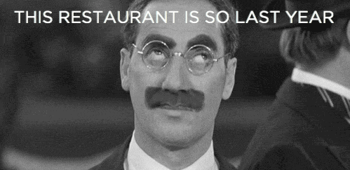 Does food taste worse when it's out of fashion?