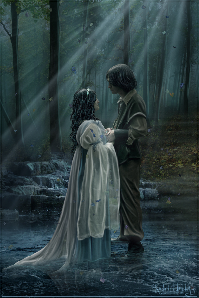 In my humble opinion, easily one of the best love stories of all time is the story of Beren and Luthien. Beren and Luthien’s romance was used as a model for Aragorn and Arwen’s and, indeed, paved the way for Arwen to be able to give up her immortality for Aragorn. Beren was the last survivor of a group of Men who resisted Morgoth, the Dark Enemy, when he encountered Luthien and fell in love with her. Luthien’s father wasn’t too pleased with this, so he sent Beren to steal one of the Silmarils (more on that later) from Morgoth himself. Luthien followed and they teamed up against Morgoth and were able to complete their task. Finally, Luthien gave up her immortality to live and die with Beren. TELL ME THAT IS NOT AN EPIC LOVE STORY.