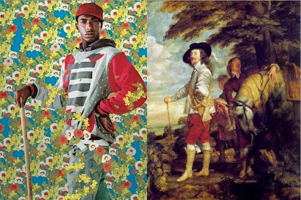 Left: Kehinde Wiley; Sharrod Hosten, "After Sir Anthony van Dyck's 'Le Roi à la Chasse,'" published by powerHouse BooksRight: Sir Anthony van Dyck (1599-1641), "Le Roi à la Chasse"