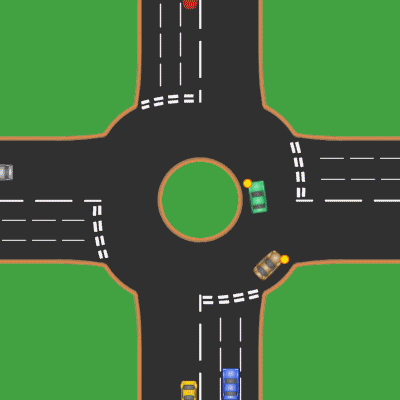 LEARN HOW TO NAVIGATE A TRAFFIC CIRCLE ALREADY!