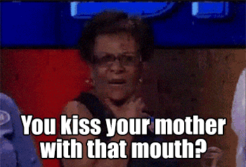 You can abruptly end a diatribe of curses with this holier-than-thou comeback.