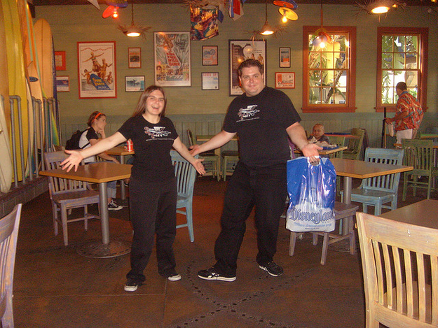 WHAT YOU NEED:* A bar where the staff wears a mimic-able uniform* Replica of that uniformTHE PLAN:Go to the bar wearing the server's outfit and walk around to other tables to take food orders. Criticize their meal choices, publicly quit, and then sit down immediately to order some food. RESULT A job at the bar.