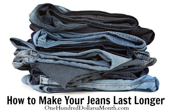 When washing your jeans, turn them inside out and marinate them in vinegar before washing.