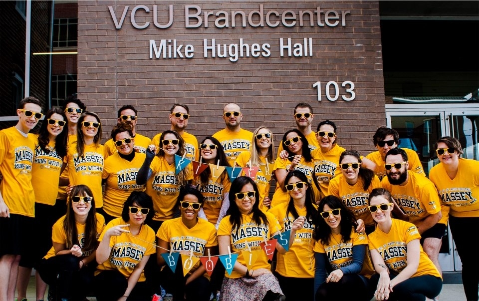 VCU students participate in many fundraising events to support cancer research at Massey.Team Killer Boobies from VCU Brandcenter raised more than $16,000 for the HDL, Inc. Massey Challenge at this year’s Ukrop’s Monument Avenue 10K presented by MARTIN'S in honor of their fellow student, Michelle Lamont, who was diagnosed with breast cancer at age 25.