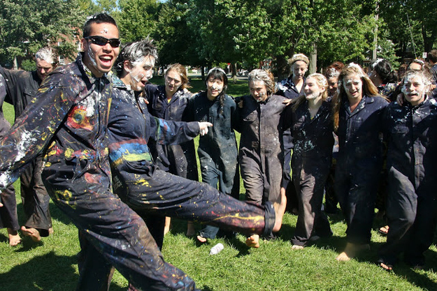 Good luck washing them coveralls. If that ever even happens.