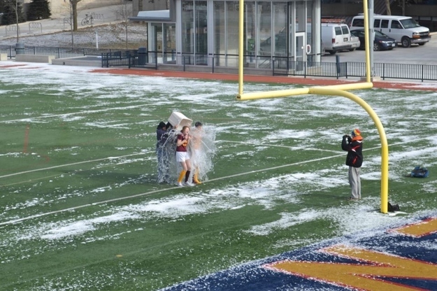 ALS Ice bucket challenge before it was cool.