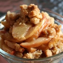 The homiest, coziest apple recipe out there next to the pie. This recipe uses a good chunk of your apple supply and bakes under one hour.Apples used: 10