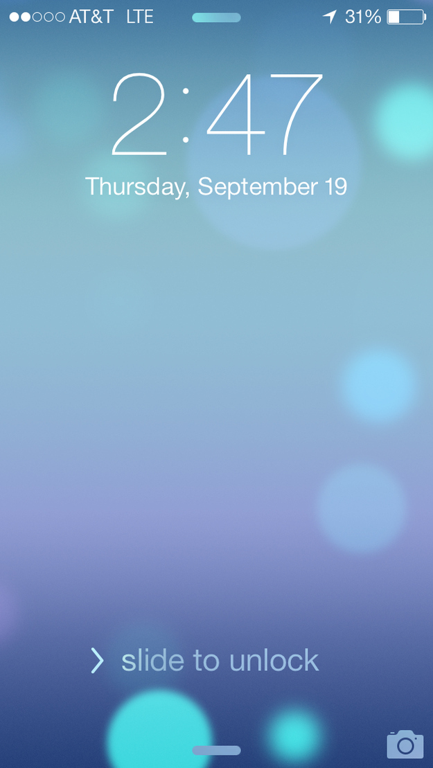 ios 7 lock screen template