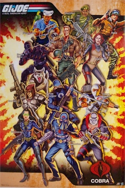 "Taking you back to ringside just when you thought it was over / the last battle was brought forth by G.I. Joe and Cobra / Mercenaries and soldiers, G.I. Joe is rolling thick / but I'll get the military of Hip Hop aka The Boot Camp Clik / World War Three in ninety-eight in the wake of all these troops / I can see General Buckshot going toe to toe with Duke / Salute the captain for rapping because now we know who's hard / catching wreck like Steele and Tek up against the Crimson Guard / charging after you, smashing you / metaphorically bashing through the entire Joe team is O.G.C. and Ruck the Irrational / when all of a sudden I hear this real loud CRACK / 'The Military Punisher Big Rock just broke Roadblock's back'"