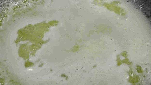 This is OK. This is all of the water evaporating out of the butter fat as it gets hot.