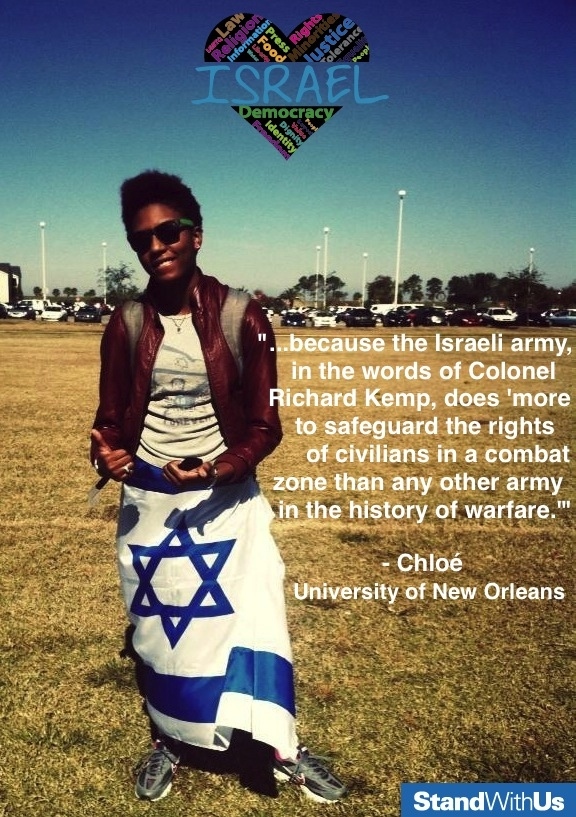Israel exists in a region of the world that is, to be delicate, less than respectful of human rights. Even though Israel has basically been facing constant warfare since its founding 65 years ago, it has somehow avoided this trend and become a beacon of human rights, not only for the Middle East, but for the world. Israel is a fully functioning democracy in which all of its citizens, regardless of religion, race, gender, or sexual orientation, participate. Israel guarantees freedom of expression, especially if what you want to express is critical of the government or the country as a whole. Israel goes above and beyond to safeguard life. The Israeli army goes to further lengths to protect the lives civilians than almost any other army in the world.