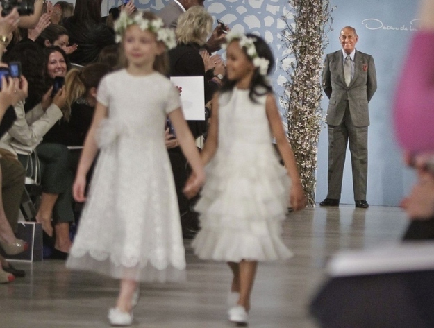 WHATEVER you wear, just make sure you blur out the flower girls in the photos so nothing takes away from the star attraction.