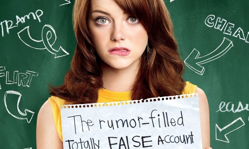 Emma Stone as Olive in Easy A.