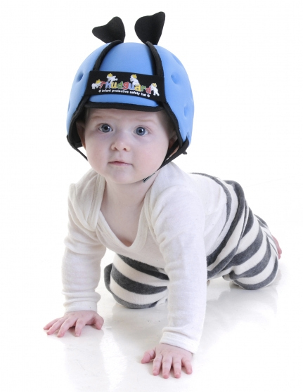 The fins on top add aerodynamics to your baby's movements. Get it here.