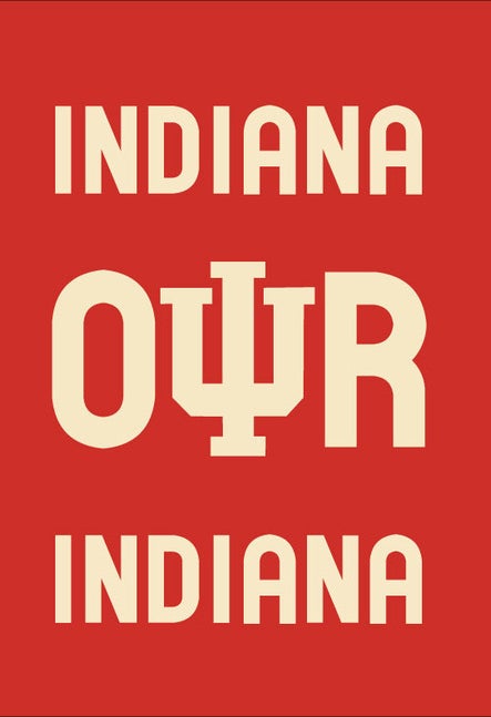 Indiana Our Indiana. This is a picture of a poster.