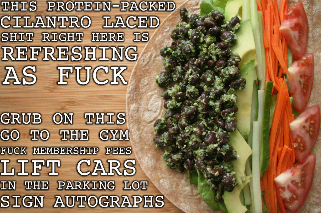 Get beefed on some beans.