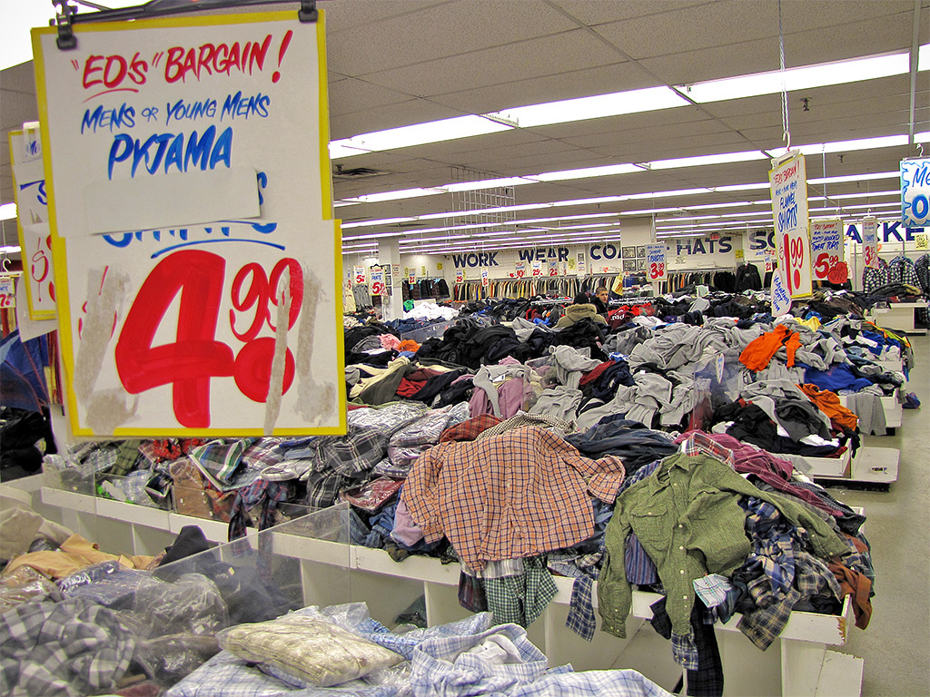 Bargains get the best ruffles.