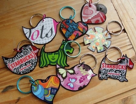OK, so this isn't a credit card, but gift cards often add more colorful and artful options for your card-cutting crafts!