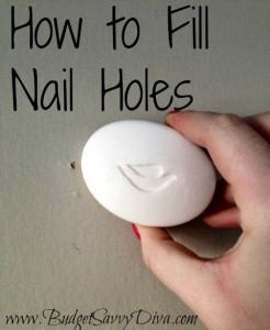 Fill the nail holes in your previous home with a bar of soap.