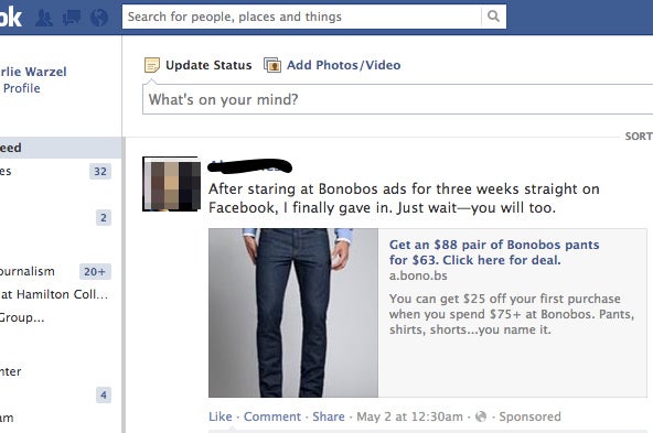 How Facebook Turns Your Innocent Posts Into Annoying Ads